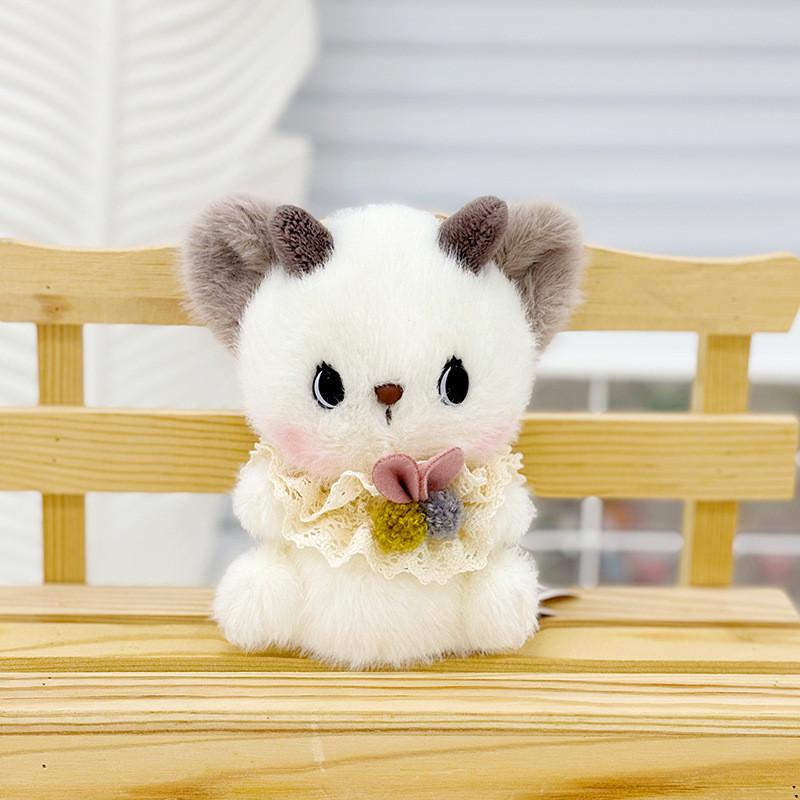 Cute Plush Otter Keychain Charm Fluffy Animal Bag Pendant Perfect For Gifts