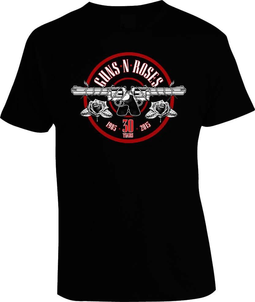 Guns N' Roses 30th Anniversary Logo Merchandise T-Shirt