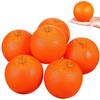 Ipetboom Набор из 6 имитационных моделей апельсина, диаметр 3,15 дюйма, высота 2,76 дюйма, искусственные фрукты для украшения еды, фотореквизит, для образовательного использования