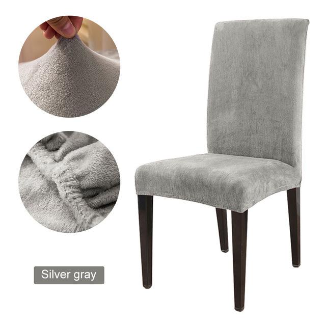 Фланелевой эластичный антигрязный чехол на стул в скандинавском стиле из спандекса для отеля, домашней вечеринки, свадебного банкета