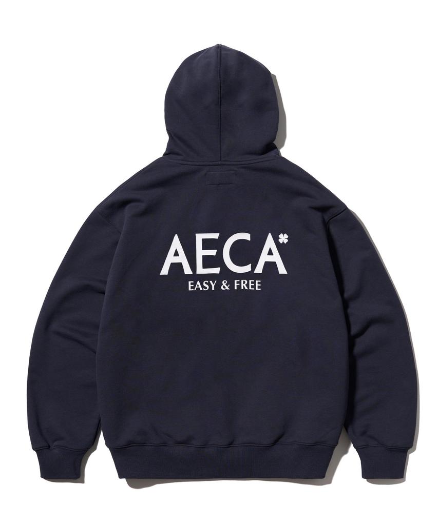 Толстовка на молнии Aeca Aeca Signature - Темно-синяя