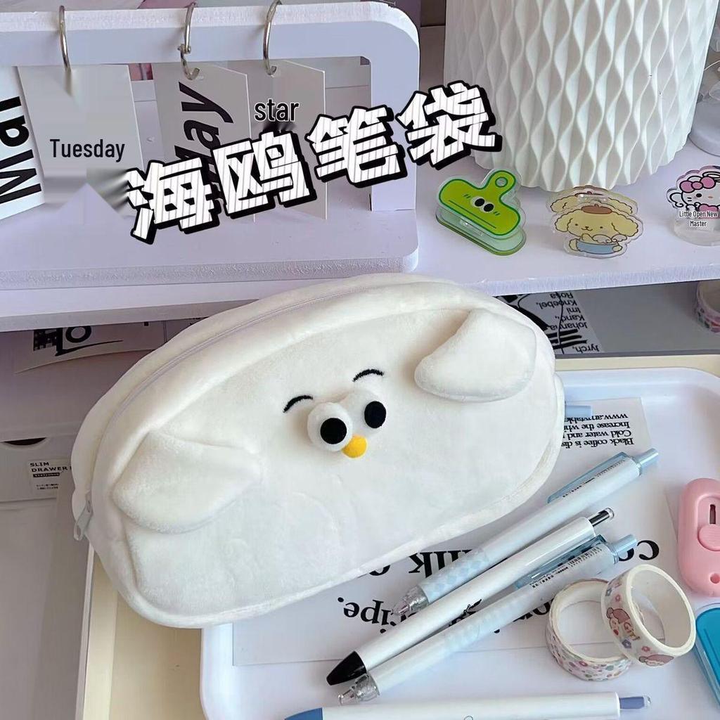 Большой забавный пенал в стиле Xiaohongshu, дизайн в виде песчаной скульптуры, школьная сумка для канцелярских принадлежностей с большим отделением