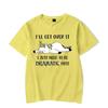 I'll Get Over It I Just Need To Be Dramatic First Graphic Tshirt Lazy Unicorn Tshirt Fashion Harajuku T-shirt Men Brand T-shirt
