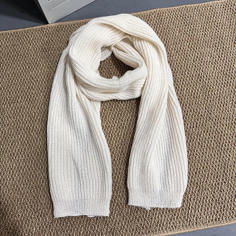 Шарф Qiandongge женский зимний корейский универсальный студенческий парный вязаный теплый шарф прямые продажи с фабрики