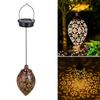 Hanging Solar Lights Solar Lantern LED Garden Lights Metal Lamp Waterproof for Outdoor Hanging Decor