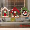 3pcs/set Christmas Decorations Wooden Craft Hollowed Out Christmas Tree Hanging Pendant Christmas Or