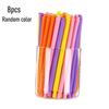 Разноцветные изогнутые гибкие соломинки 6 мм, многоразовые, пищевой пластик, гибкие соломинки для питья, для дня рождения, дома, путешествий