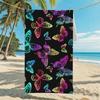 New, Double-sided Velvet Beach Towel Quick-drying Sports Towel Printed Bath Towel