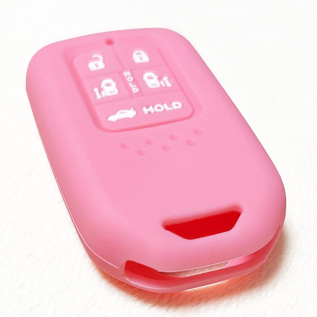 [IKT] Силиконовый чехол для смарт-ключей для автомобилей Honda 5-кнопочный светло-розовый / Для Odyssey 2021 ~ автомобили с электроприводом задней двери / и т.д.. Эксклюзивный дизайн