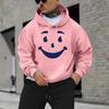 Новый европейский, американский осенне-зимний худи-свитер с принтом смайлика, мужской свитер с длинным рукавом