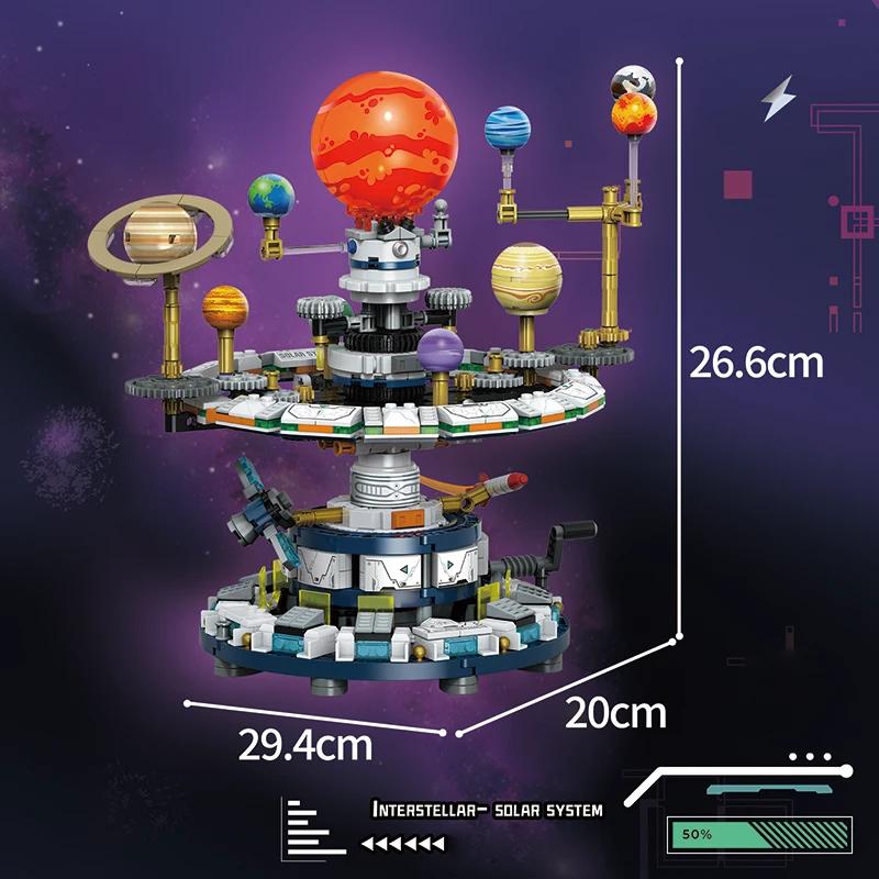 Planet Rotating Universe Interstellar Solar System Building Blocks Sun Earth Space Series Science Education Assemble Bricks Kid