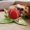 Образовательная интерактивная игрушка для собак Арбуз Плюшевая игрушка-головоломка Прятки с пищалкой и шуршащими звуками для маленьких и средних собак Тренировка IQ Игрушка для жевания