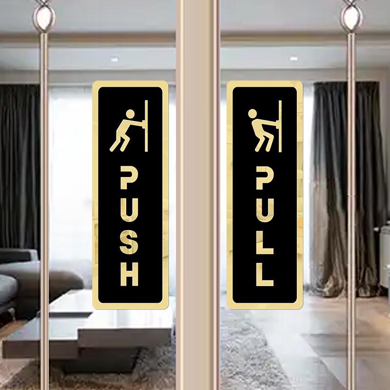 3D Embossed Self-Adhesive Acrylic Door Sign for Offices, Departments, or Toilets
