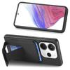 For Xiaomi Redmi Note 14 5G Case Card Holder Carbon Fiber Texture Leather Coated TPU Phone Cover