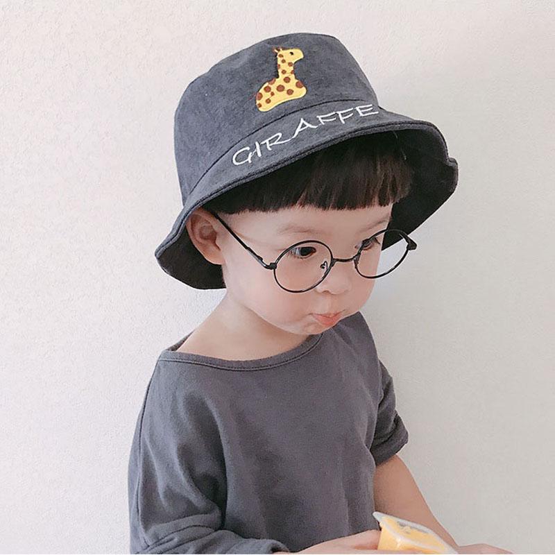 Детская шляпа с героями мультфильмов, весенне-летняя хлопковая кепка-ведро с буквами для маленьких девочек и мальчиков, детская шляпа от солнца, аксессуары