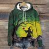 Halloween Fashion Pullover Hoodies Cartoon Pattern Print 2024 New Women's Fashion Hoodie Loose Women Clothing Tops Sweatshirts
