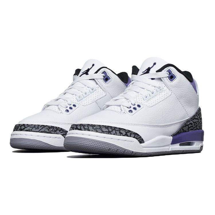 Air Jordan 3 Retro GS Dark Iris White Black Purple DM0967-105