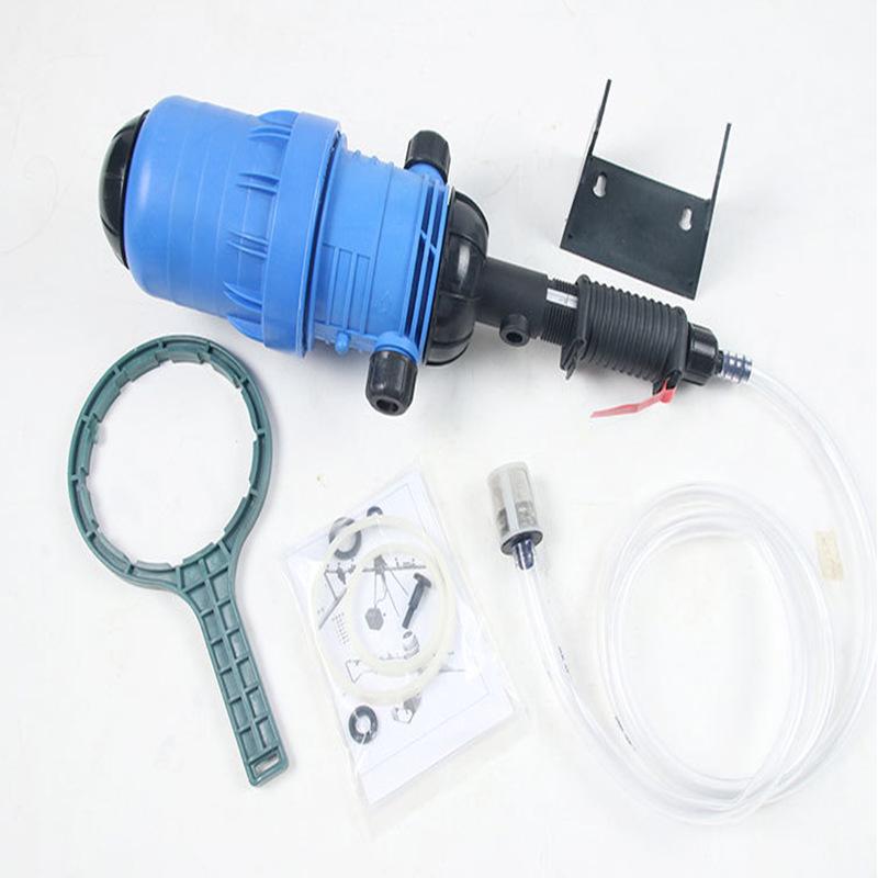 Пропорциональный насос с приводом от воды для ирригации, внесения удобрений, автомойки и аквакультуры.