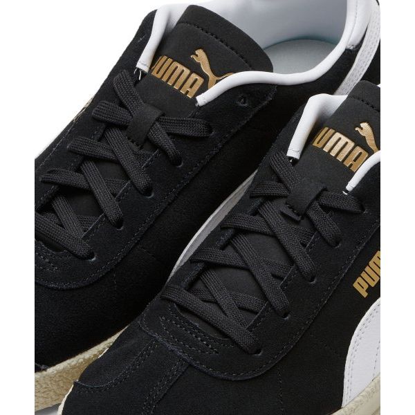 Puma Кроссовки Club Black White Unisex Team-Gold Ivory-Glow 381111-02