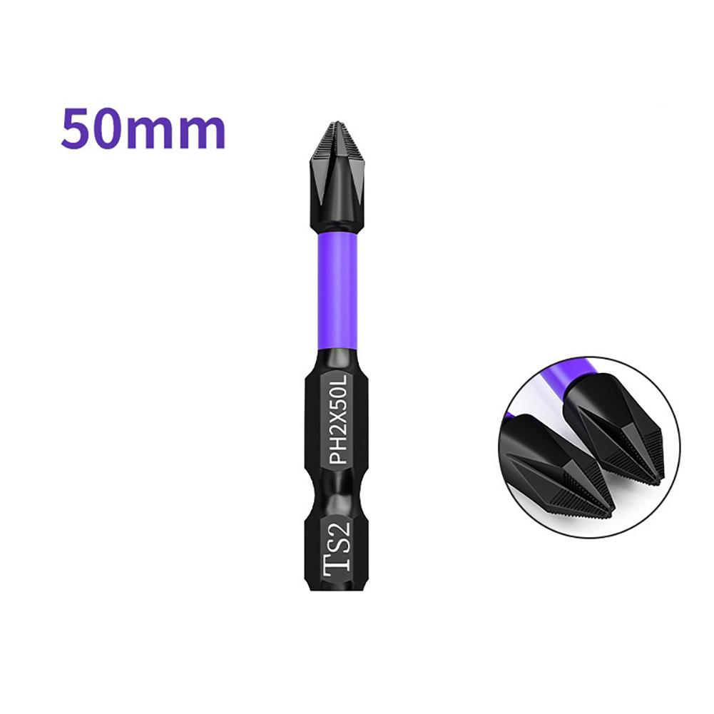 PH2 Магнитная головка крестовая отвертка твердость ударная дрель противоударная нескользящая головка 25/50/65/70/90/150 мм