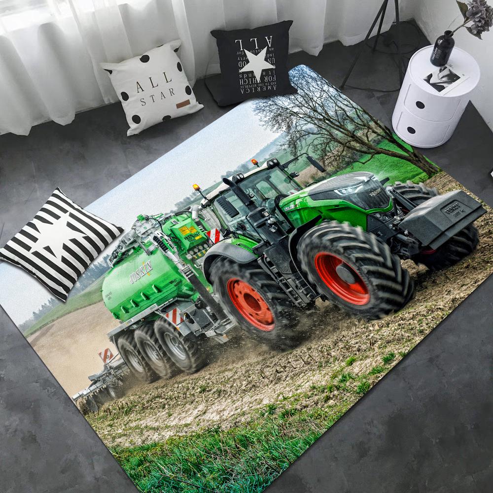 Сельскохозяйственный трактор Fendt Коврик для пола Прямоугольный Противоскользящий Домашний Мягкий Коврик для ванной Коврик для входной двери В помещении На улице Коврик для декора отеля