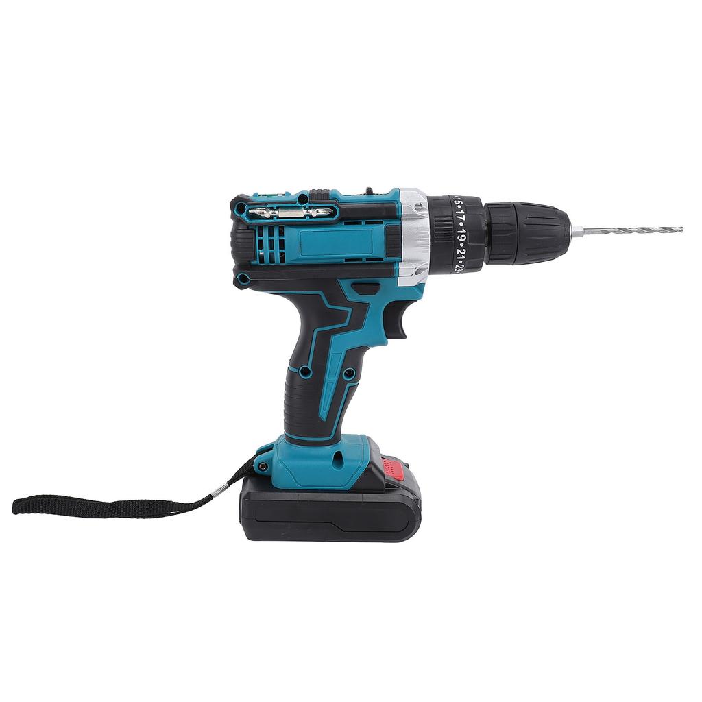 Power Drill Set with LED Light Bits 21V 25 Plus 3 Plus 2 Gear Setting Brushless Motor Professional