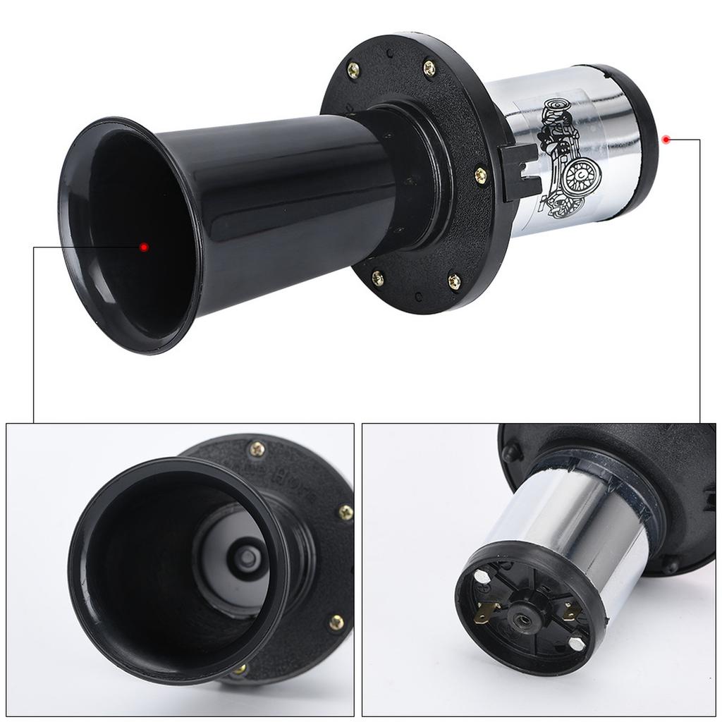 Car Horn Antique Ahooga Klaxon 12V Vintage OO- Classical for Model T Old School Chrome 110DB Motorbike VR-LB03