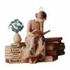 2D Просто девушка, которая любит книги, Елочное украшение, Рождественское украшение, Украшение для любителей книг, Для женщин, Читателей, Учителей, Подарок для книголюбов