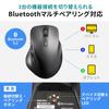Sanwa Direct Bluetooth горизонтальный с совместимым с черной мышью, прокруткой, перезаряжаемый, тихий, с несколькими сопряжениями [оснащен кнопками «назад»/«вперед») iOS,