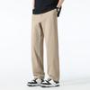 Fingercroxx Men's Washed Cotton Straight-Leg Casual Pants