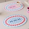 Dining Table Mat Oval 1Pcs PU Leather with Heat Resistance for Modern Aesthetic