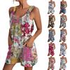 Women's Summer Fashion Floral Print Jumpsuit Casual Romper Shorts