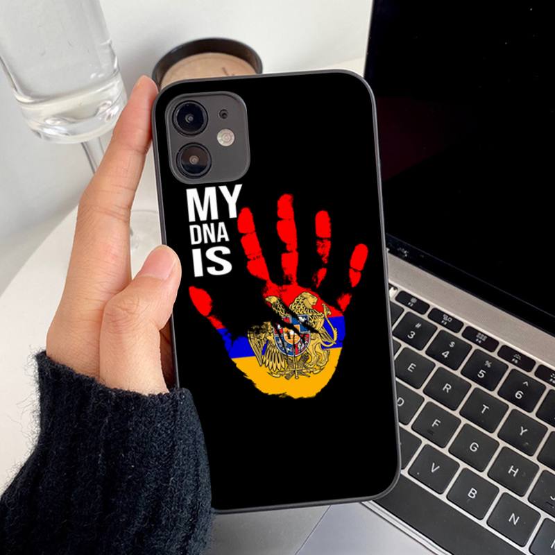 Чехол для телефона с армянским флагом Армении для iPhone 13 8 7 6S Plus X 5S SE 2020 XR 11 12 mini pro XS MAX