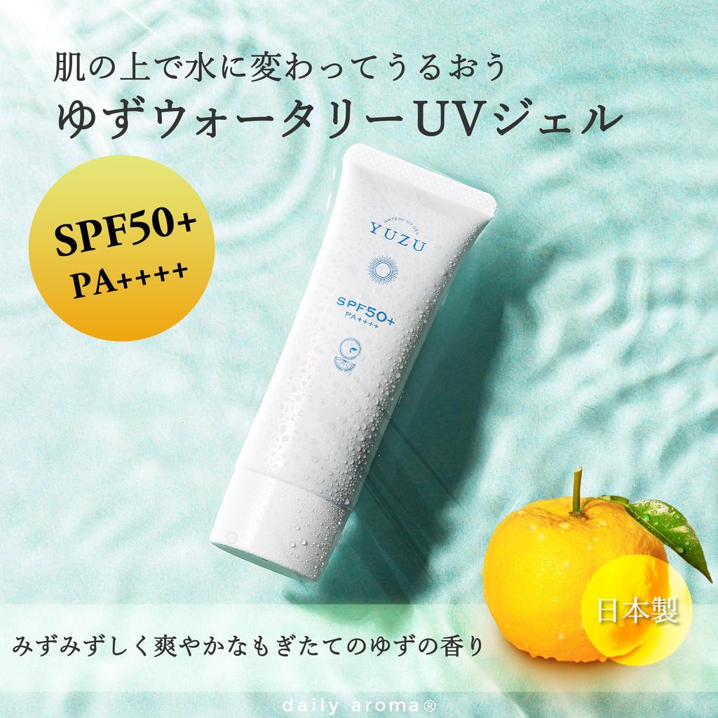 YUZU Watery UV Gel Daily Aroma Japan Сделано в Японии Yuzu Yuzu Солнцезащитный крем Citrus (40г) SPF50 + PA ++++