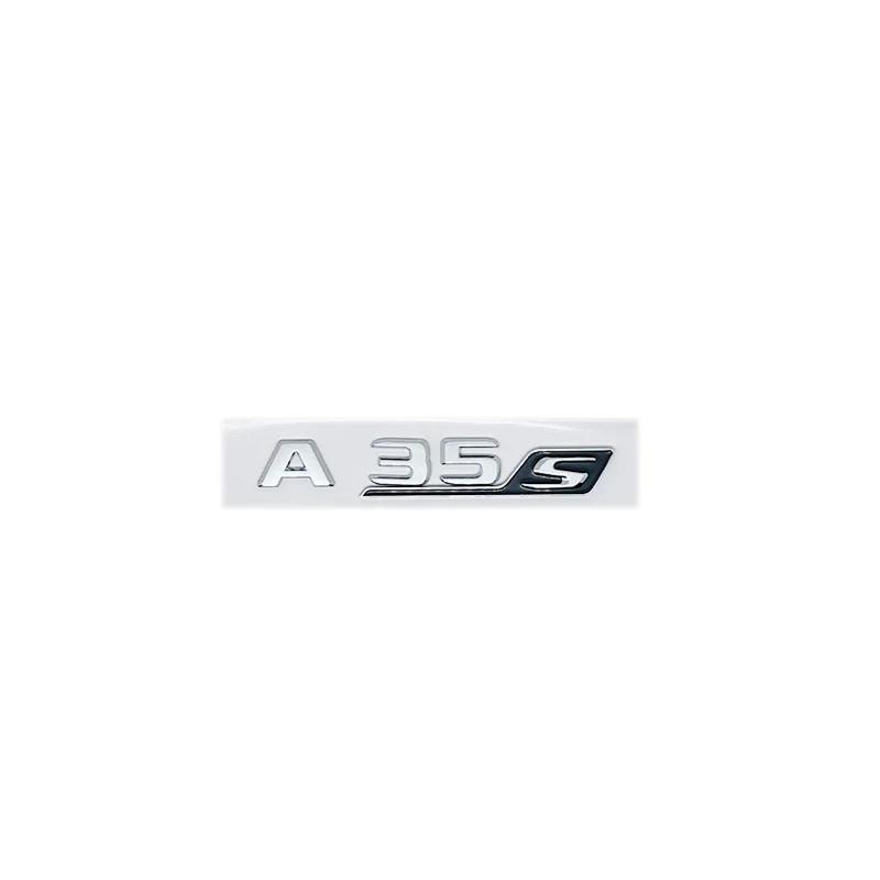 ABS Для Mercedes Benz A35 45 43 AMG W177 W176 A35 A45 A45S TURBO 4MATIC Наклейки-эмблемы с буквами на багажник автомобиля Аксессуары
