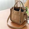 Wear-Resistant Canvas Bag Female Large-Capacity Multi-Pocket Bag Travel Outdoor Trendy Tote Bag