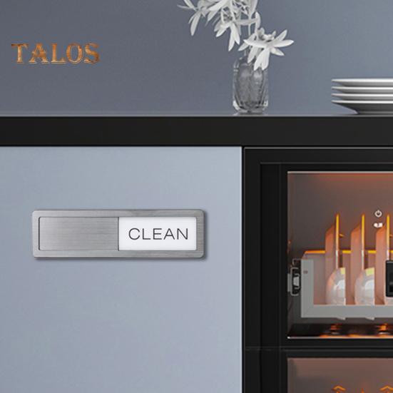Clean Dirty Dishwasher Magnet Easy-to-Slide Strong Magnet Sign Kitchen Clean Dirty Sign for Home Restaurants Dishwasher