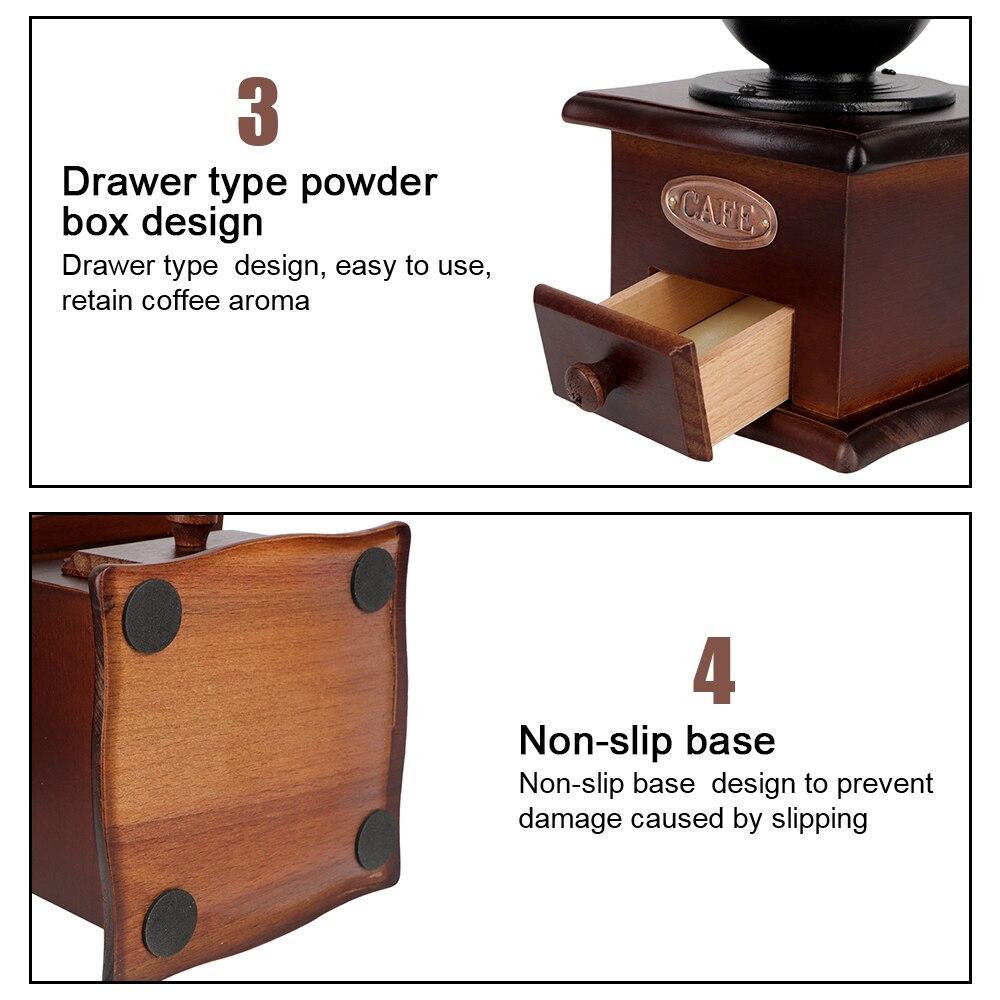 Manual Coffee Bean Grinder Vintage Ferris Wheel Home/Portable Grinder Manual Coffee Machine Vintage Style Decorations Handmade.