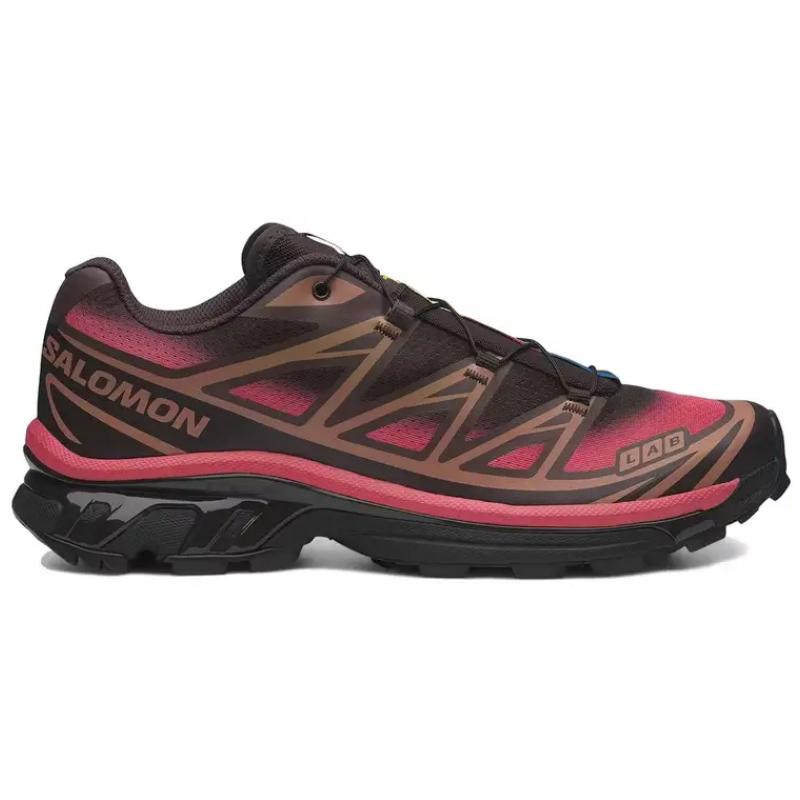 SALOMON XT 6 Повседневные беговые кроссовки Унисекс Черно-розовые 478768