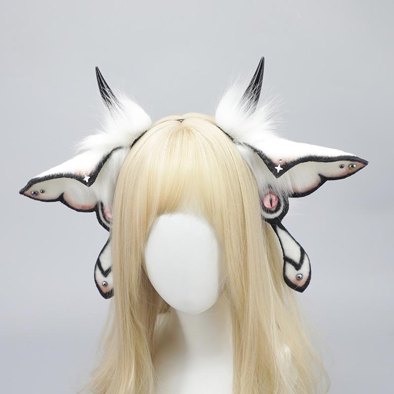 Simulation Plush Moth Headband, Holiday Party Props