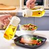 New 470ml Oil Spray Pot 2-in-1 Plastic Household Kitchen Oil Bottle Nebulizing Mist Filling Cooking Oil Spray Pot Dual Use
