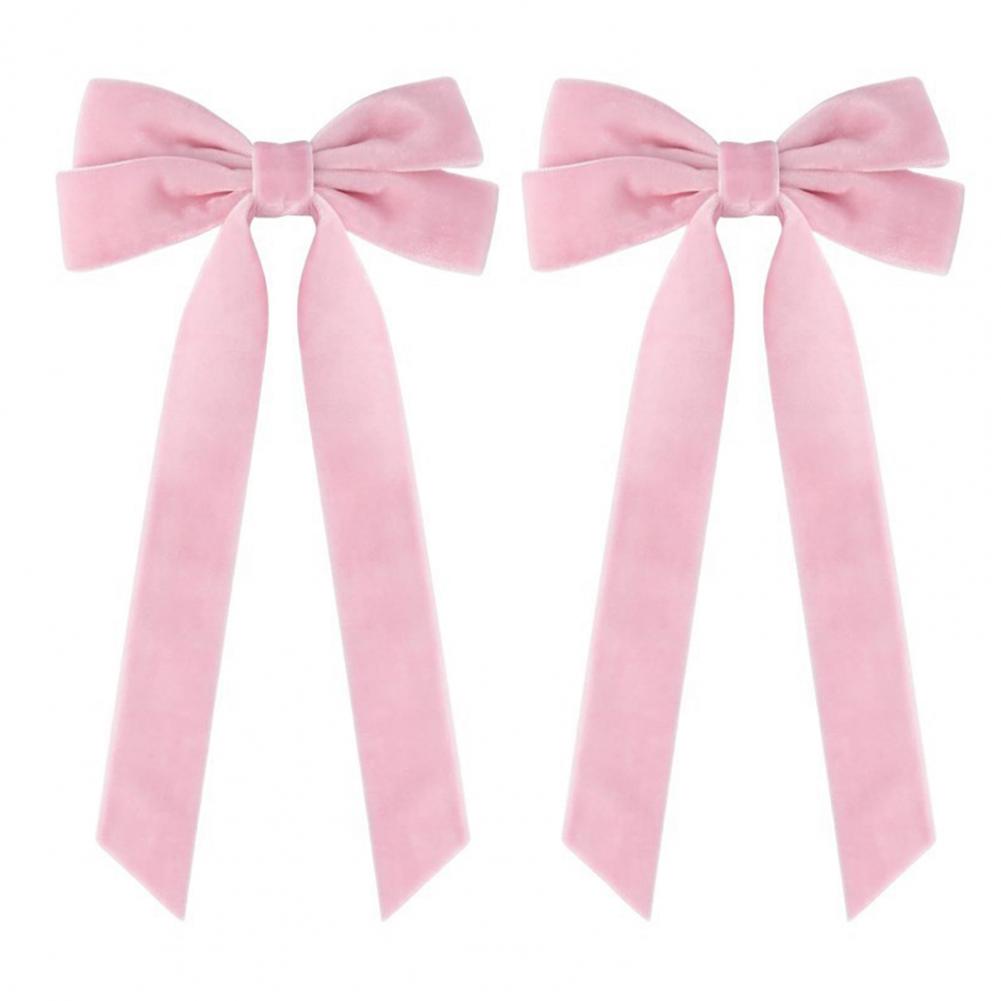 Party Accessories Christmas Ornament Elegant Velvet Christmas Bows for Tree Chairs Festive Holiday Decorations for Home Party