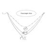 Women Multi-layer Moon Map Necklace Circle Multilayer Alloy Geometric Necklace Charm KTJ