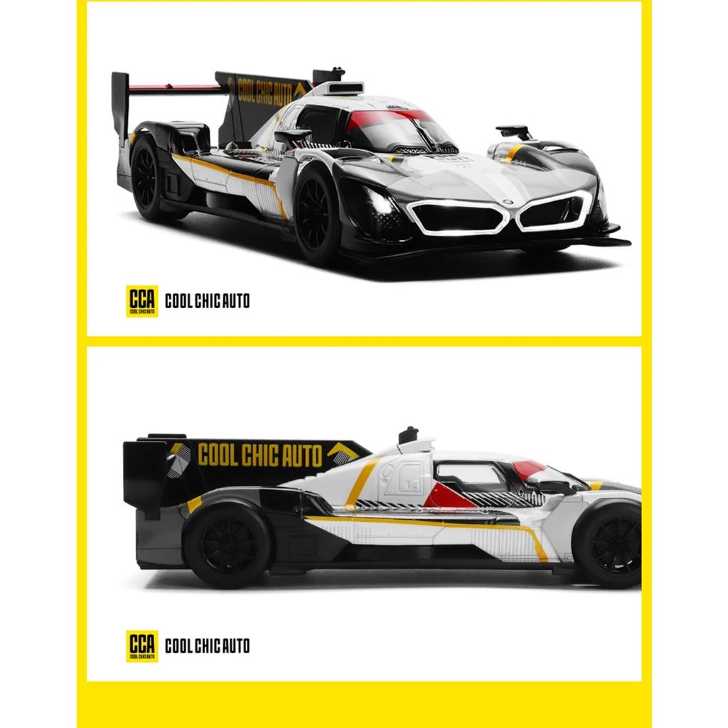 1/24 BMW M Hybrid V8 Супер Гоночный Металлический Литой Сплав Модель Автомобиля Звук и Свет Классические Модные Коллекционные Украшения Подарок Мальчикам