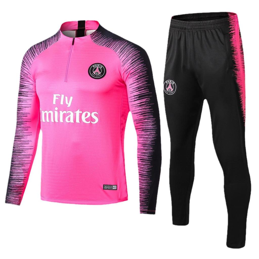 Джерси Парижа 2122 Тренировочное джерси Парижа с длинным рукавом, с полумолнией, для футбольных тренировок, взрослый костюм, прямая поставка партией