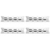 4Pcs Stainless Steel Gas Grill Oven Heat Plate Heat Tents Deflector Burners Cover Accessory