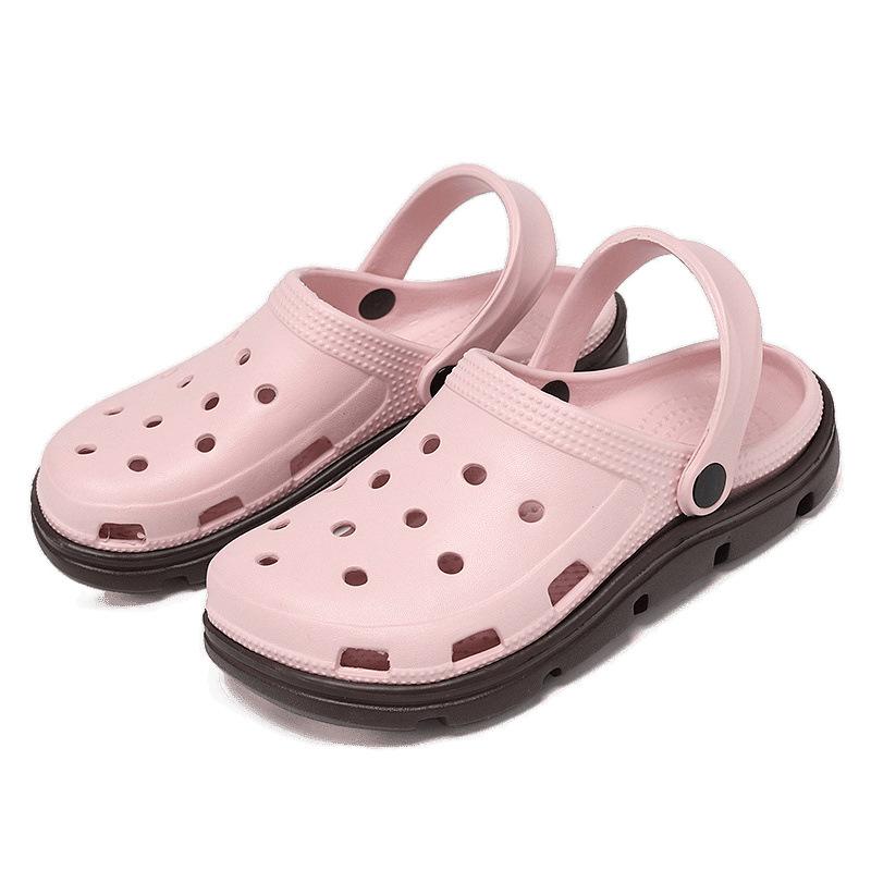 Новые туфли с отверстиями мужские нескользящие сандалии на мягкой подошве на толстой подошве износостойкие пляжные туфли EVA пара крутых тапочек