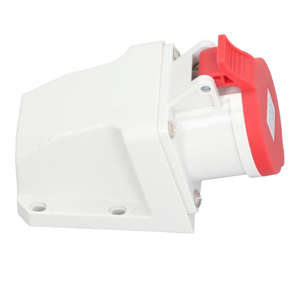 Промышленный разъем электрический 4-контактный 32А 3P+E IP44 водонепроницаемый пыленепроницаемый 380-415В розетка для поверхностного монтажа