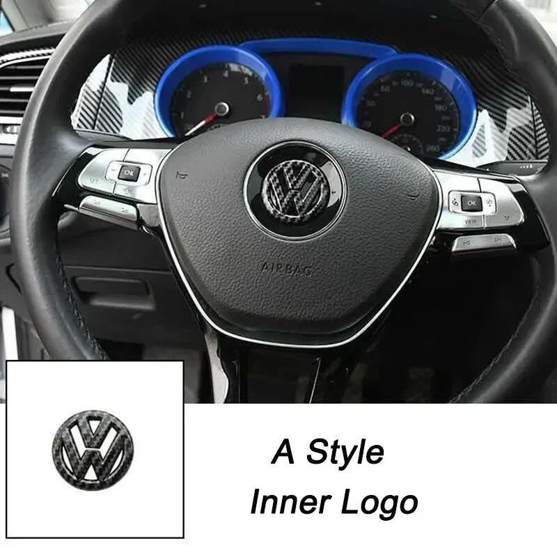 Новая 3D полая ABS наклейка-эмблема на центр руля автомобиля для Volkswagen Passat MK6 MK7 CC Polo Golf Jetta Beetle Polo