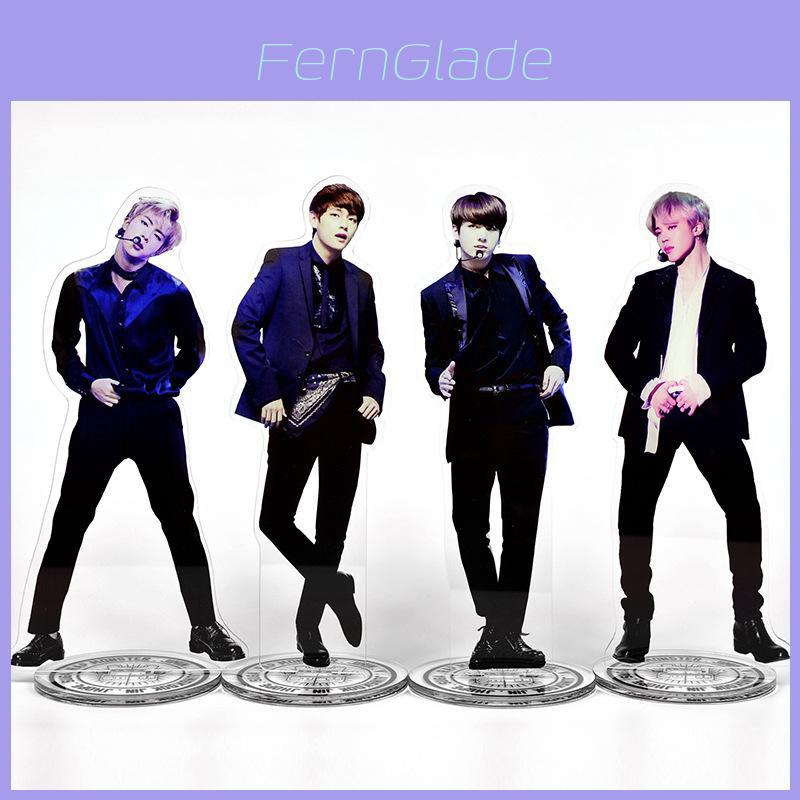 Премиум Качества Kpop Bts Подставка из Акрила Fake Love Yourself Фигурка Кукла Для Элегантного Декора Стола
